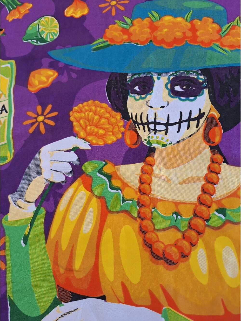 Halloween dias de los meurtos tablecloth celebration, decor.
